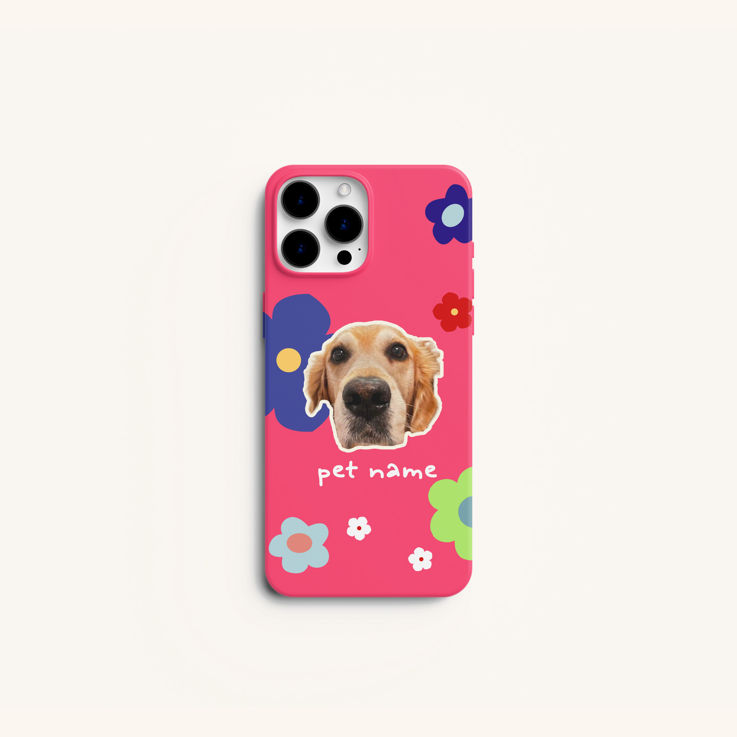 Bloom With Me Pet Portrait Case