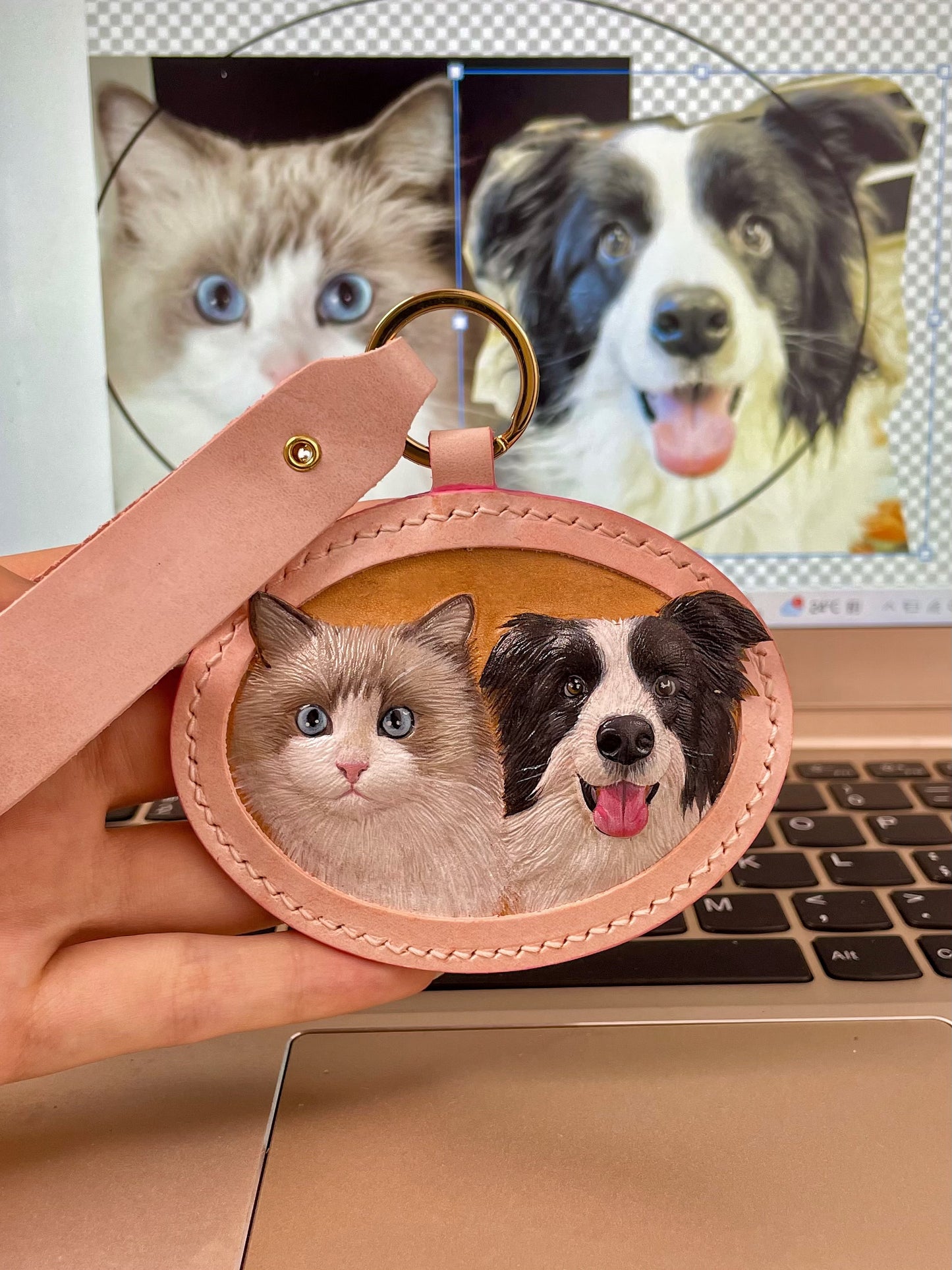 PawliBar Atelier Leather Portrait Charm