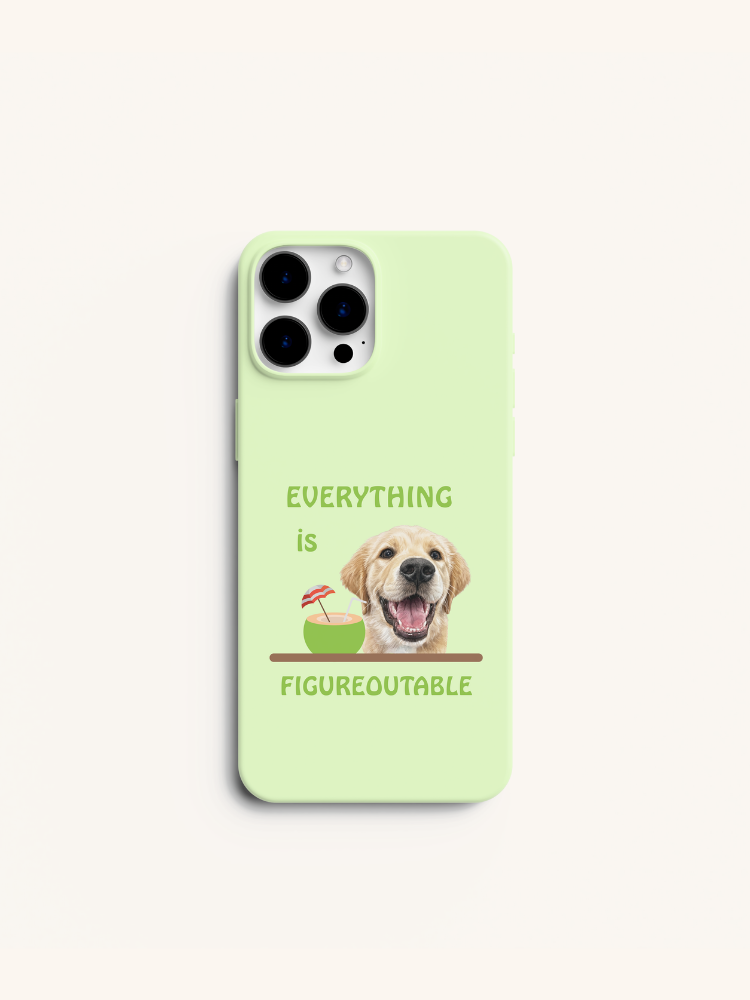 Everything Is Figureoutable Portrait Case