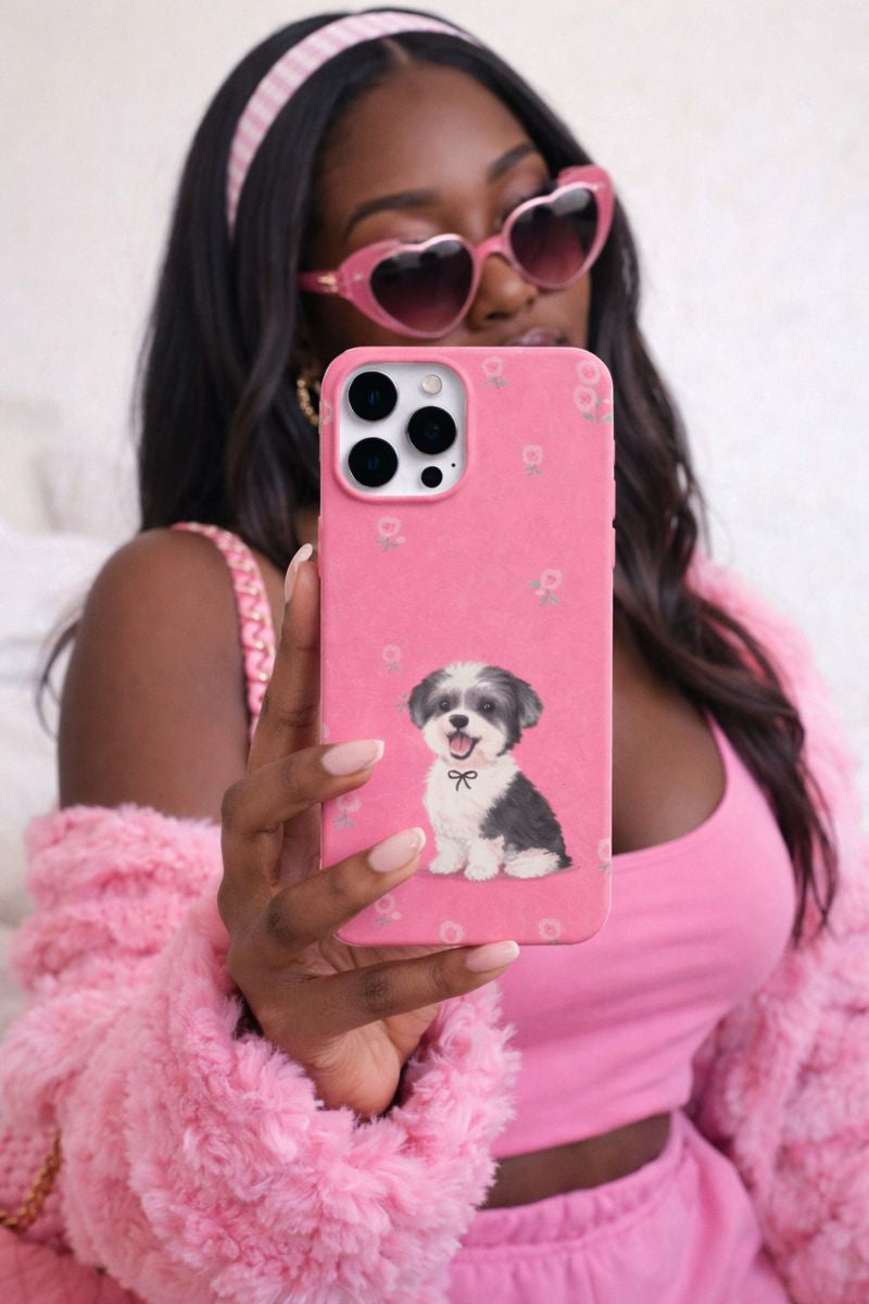 Soft Bloom Puppy Phone Case