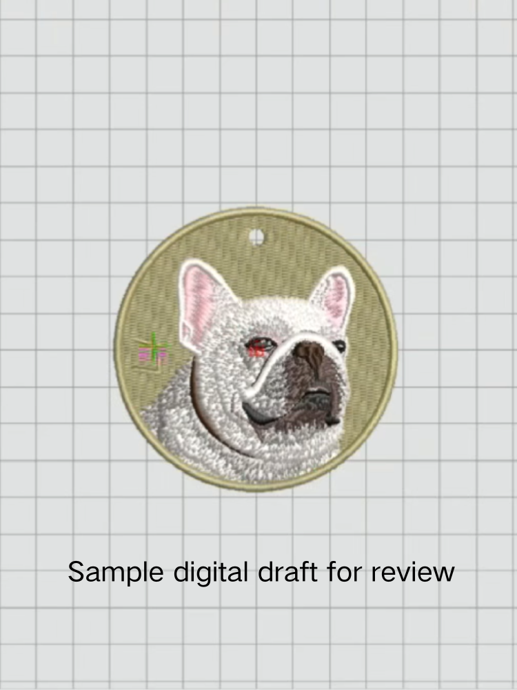 PawliBar Atelier Embroidered Portrait Charm
