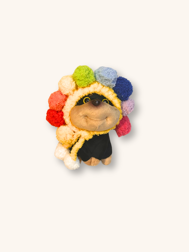 Charm para bolso con forma de cachorro Pomplay arcoíris