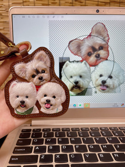 PawliBar Atelier Leather Portrait Charm