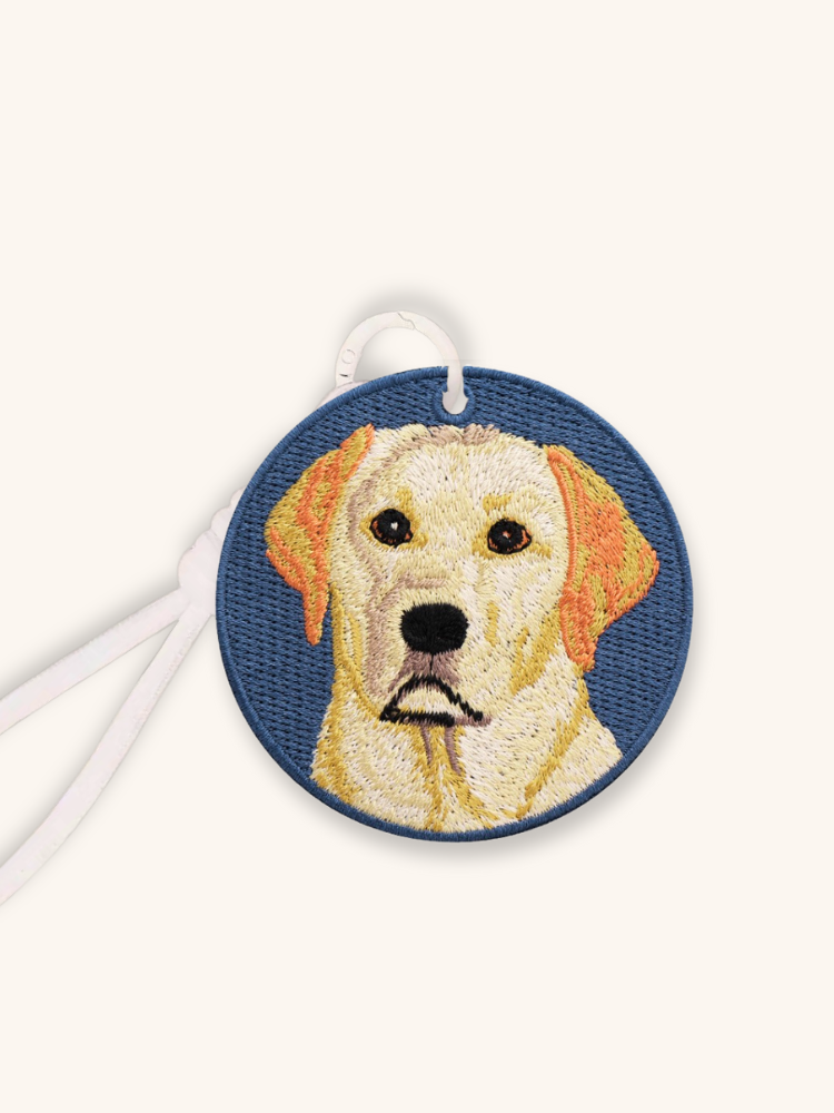 Labrador Bright Embroidered Charm