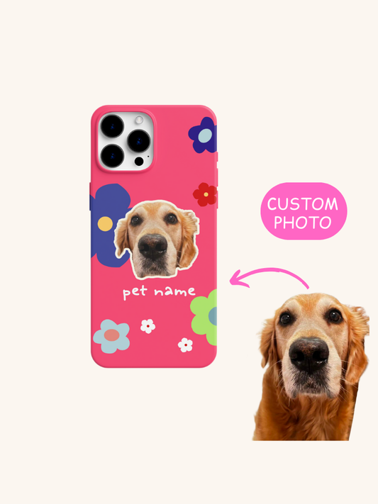 Bloom With Me Pet Portrait Case