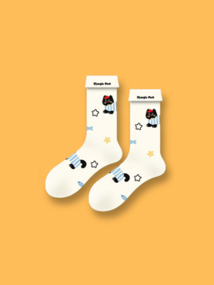 Cat & Dog Friends Socks 5-Pack Bundle