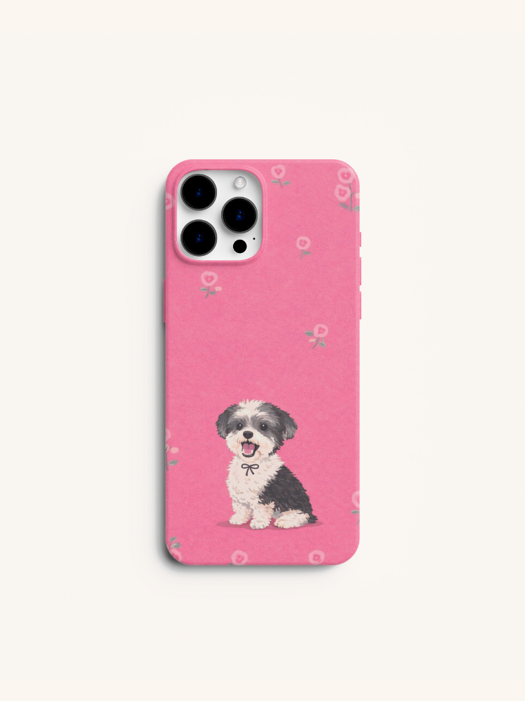 Soft Bloom Puppy Phone Case