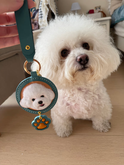 PawliBar Atelier Leather Portrait Charm