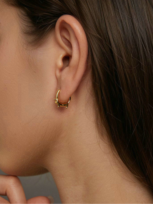 Bark & Glow Hoop Earrings