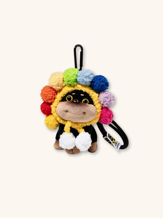 Charm para bolso con forma de cachorro Pomplay arcoíris