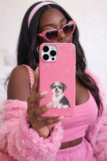 Soft Bloom Puppy Phone Case