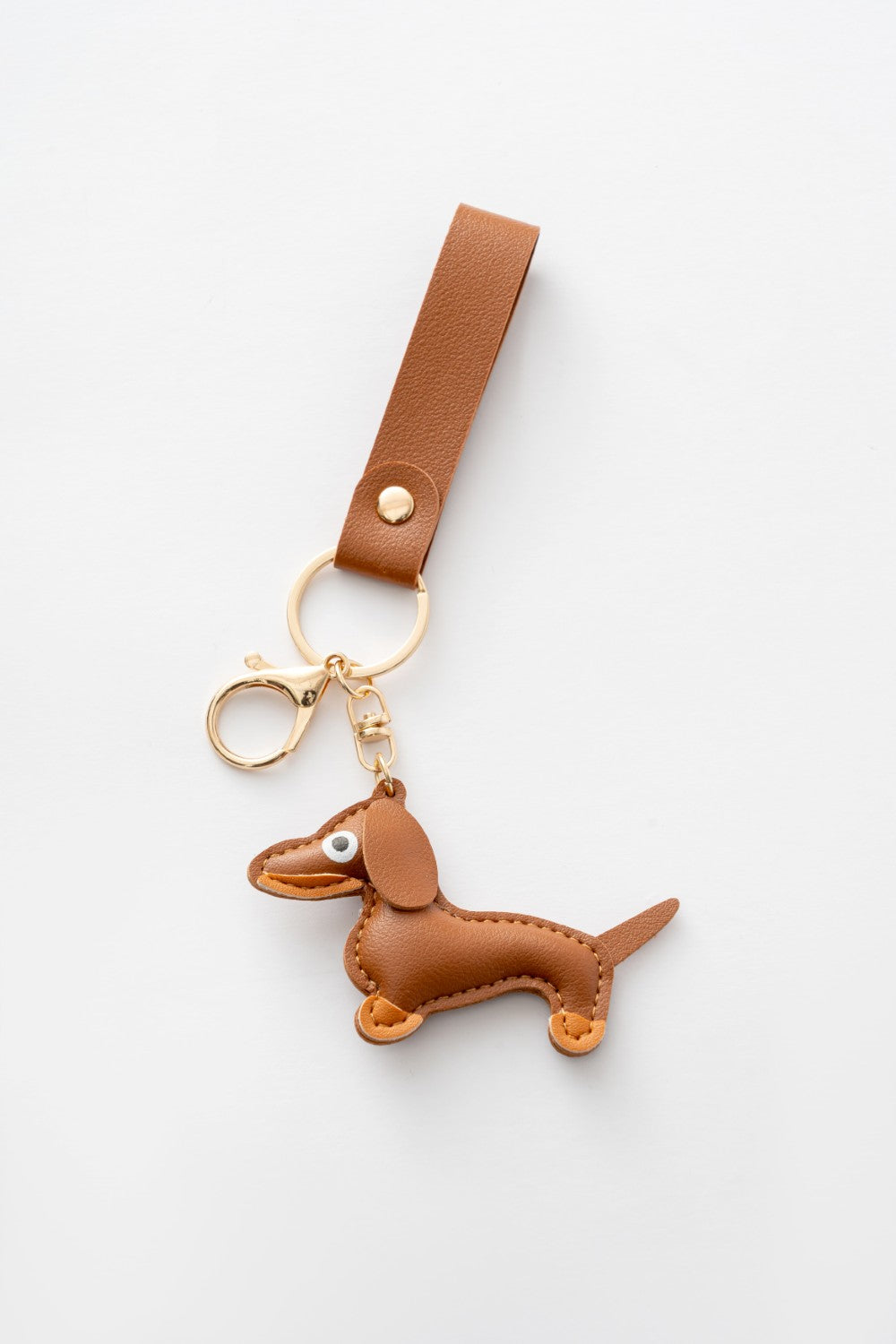 Cocoa Dachshund Leather Charm