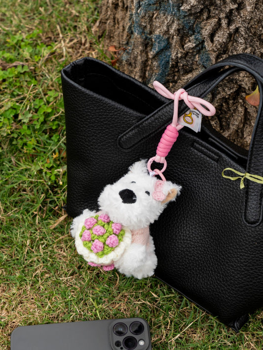 Blush Blossom Pup Charm