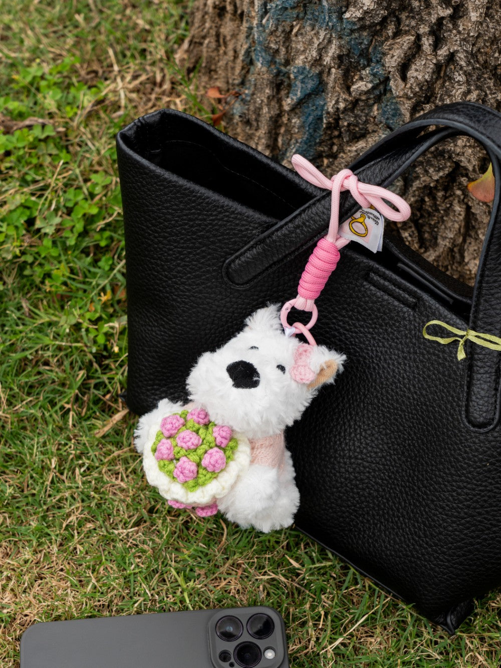 Blush Blossom Pup Charm