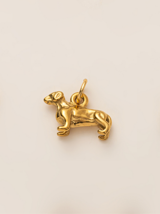 Golden Pup Charm