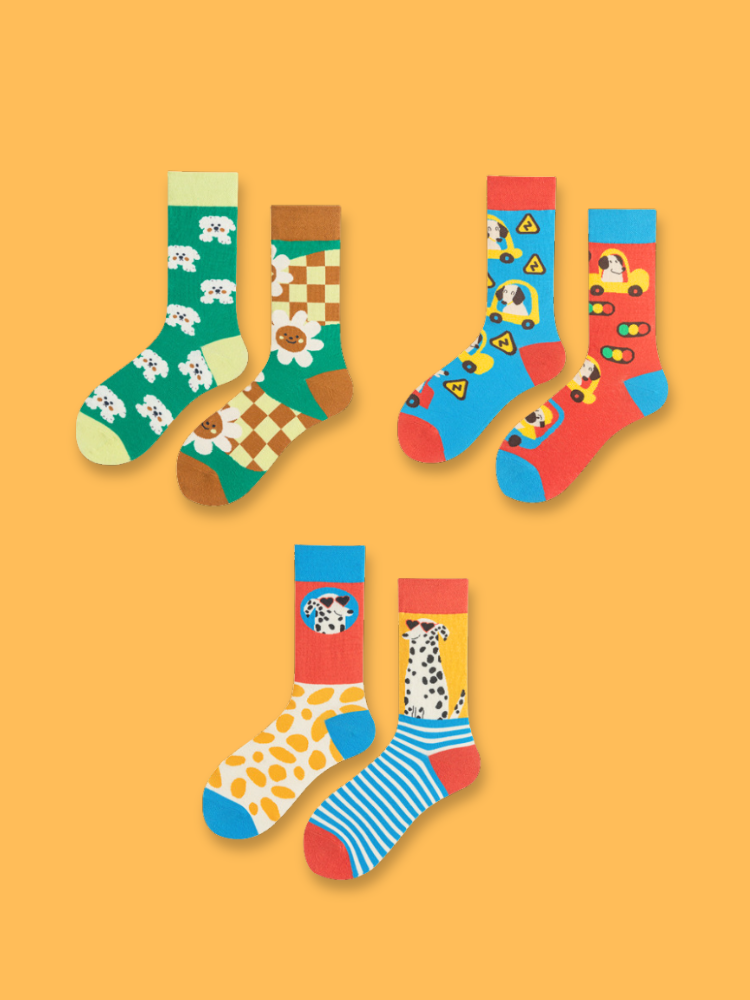 Happy Dog Days Socks 3-Pack Bundle