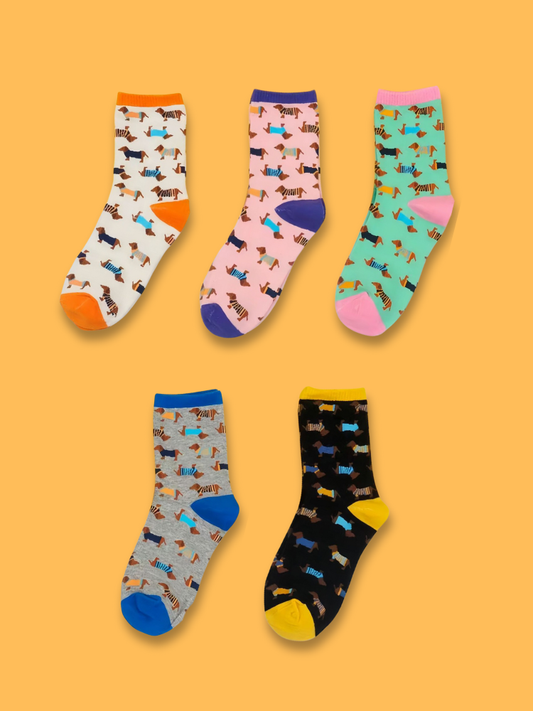 Sausage Dog Days Socks 3-Pack Bundle