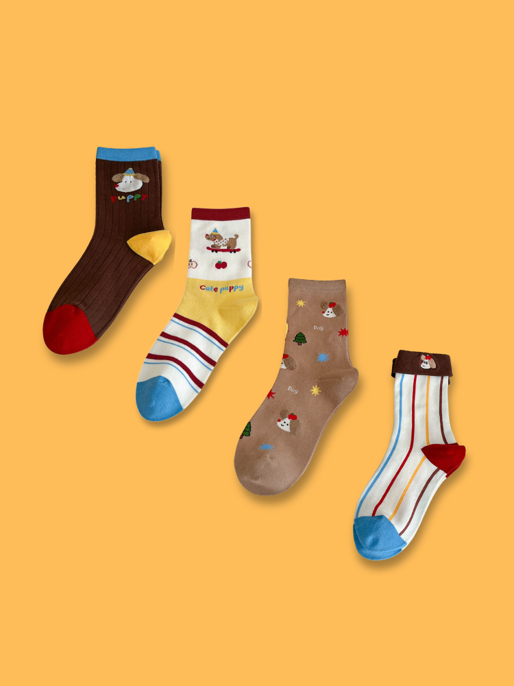 Playful Dachshund Socks 3-Pack Bundle